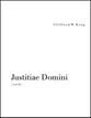 Justitiae Domini SATB choral sheet music cover